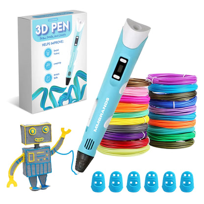 3D Pen Starter Kit - Recycled Filament - 10 Colors